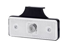 markeringslamp wit met houder - positielamp 12 volt - zijmarkeringslamp - contourlamp - horpol