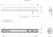 led zijmarkeringslamp universeel oranje 2x led - contourlamp - zijlamp - breedtelamp