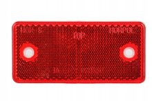 schroefbare reflector rood - 95x45 mm - schroefreflector - reflectieplaat - horpol