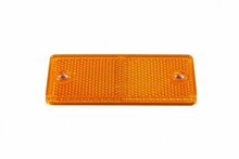 schroefbare reflector oranje - 95x45 mm - schroefreflector - reflectieplaat - horpol