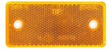 schroefbare reflector oranje - 95x45 mm - schroefreflector - reflectieplaat - horpol