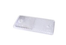 schroefbare reflector wit - 95x45 mm - schroefreflector - reflectieplaat - horpol