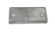 schroefbare reflector wit - 95x45 mm - schroefreflector - reflectieplaat - horpol