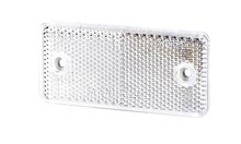 schroefbare reflector wit - 95x45 mm - schroefreflector - reflectieplaat - horpol