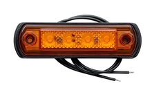 led zijmarkeringslamp universeel oranje 4x led - contourlamp - zij lamp - led breedtelamp