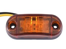led zijmarkeringslamp universeel oranje 2x led - led contourlamp - zij lamp - breedtelamp