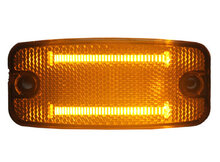 led zijmarkeringslamp met houder universeel oranje 2x led - contourlamp - led zijlamp - breedtelamp