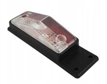 breedtelamp wit/rood met steun - zijmarkeringslamp - positielamp 12 volt - contourlamp - horpol