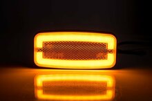 led zijmarkeringslamp universeel oranje 24x led - contourlamp - led zijlamp - breedtelamp