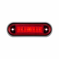led zijmarkeringslamp universeel rood 4x led - contourlamp - zijlamp - breedtelamp - kmr