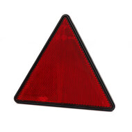 reflector driehoek rood - 143x162mm - reflector - reflectieplaat - waarschuwing reflector - horpol 