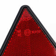 reflector driehoek rood - 143x162mm - reflector - reflectieplaat - waarschuwing reflector - horpol 