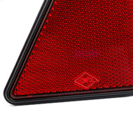 reflector driehoek rood - 143x162mm - reflector - reflectieplaat - waarschuwing reflector - horpol 