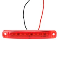 led zijmarkeringslamp universeel rood 9x led - contourlamp - zijlamp - breedtelamp