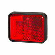 led zijmarkeringslamp universeel rood 9x led - contourlamp - led zijlamp - breedtelamp