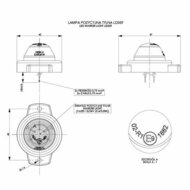 led zijmarkeringslamp universeel rood 1x led - contourlamp - zij lamp - breedtelamp