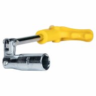bougie sleutel 16 mm - bougiesleutel met knikarm - sparkplug key - bougiedop - kmr