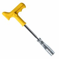 bougie sleutel 16 mm - bougiesleutel met knikarm - sparkplug key - bougiedop - kmr