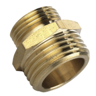 messing verloopstuk luchtkoppeling - 1/2&#039;&#039; naar 3/8&#039;&#039; - verloopnippel - asta