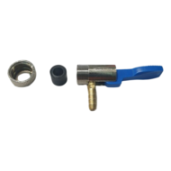 bandenpomp nippel met clip - 6 mm - slang pilaar - pompnippel - bandenpompnippel