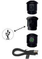 tactical led zaklamp - oplaadbare looplamp - werklamp 1000 lumen - zaklamp - kmr