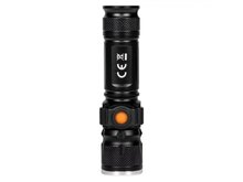 tactical led zaklamp 180 lumen - oplaadbare looplamp - werklamp - zaklamp - kmr