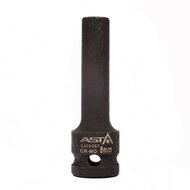 twaalfkant verlengde krachtdop - 8 mm - 1/2 duims aansluiting - slagdop - impact dop - rateldop - asta