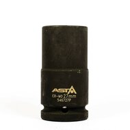 twaalfkant verlengde krachtdop - 27 mm - 3/4 duims aansluiting - slagdop - impact dop - rateldop - asta