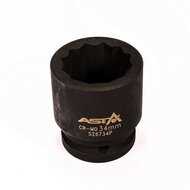 twaalfkant krachtdop - 34 mm - 3/4 duims aansluiting - slagdop - impact dop - rateldop - asta