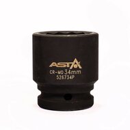 twaalfkant krachtdop - 34 mm - 3/4 duims aansluiting - slagdop - impact dop - rateldop - asta