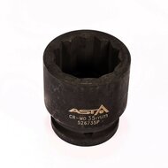 twaalfkant krachtdop - 35 mm - 3/4 duims aansluiting - slagdop - impact dop - rateldop - asta