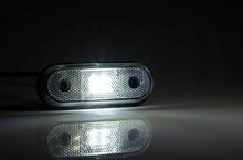 led zijmarkeringslamp universeel wit 4x led - contourlamp - zijlamp - led breedtelamp