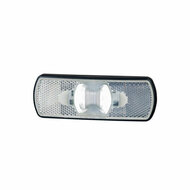 led zijmarkeringslamp universeel wit 4x led - led contourlamp - zijlamp - breedtelamp
