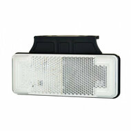 led zijmarkeringslamp inclusief houder universeel wit 2x led - contourlamp - zij lamp - breedtelamp