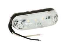 led zijmarkeringslamp universeel wit 3x led - contourlamp - zij lamp - led breedtelamp
