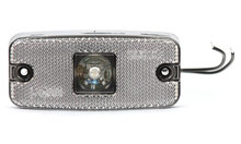 led zijmarkeringslamp universeel wit 1x led - contourlamp - zij lamp - breedtelamp - was