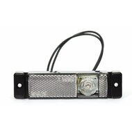 led zijmarkeringslamp universeel wit 1x led - contourlamp - zijlamp - breedtelamp - was
