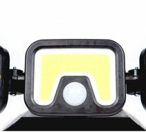 led solar bouwlamp + sensor -&nbsp;100 led werklamp -&nbsp;ledlamp&nbsp;- buitenlamp - kmr