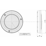 led Interieurlamp rond 170mm 12/24 volt  - Interieurlamp - binnenverlichting - werklamp