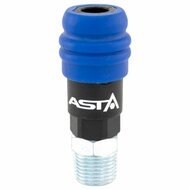 euroline veiligheidssnelkoppeling - 1/2 duims - uitwendig draad - mannelijk - asta