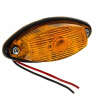 zijmarkeringslamp universeel oranje 12/24 volt - contourlamp - zij lamp - breedtelamp