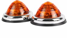 zijmarkeringslamp universeel oranje 2 stuks 12/24 volt - contourlamp - zij lamp - breedtelamp