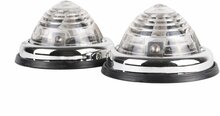 zijmarkeringslamp universeel 2 stuks wit 12/24 volt - contourlamp - zij lamp - breedtelamp