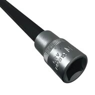 m12 twaalfkant spline dop uitwendig - 800 mm - 1/2 duims aansluiting - veeltanddop - meertanddop - spline bit - asta