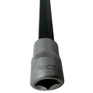 m14 twaalfkant spline dop uitwendig - 800 mm - 1/2 duims aansluiting - veeltanddop - meertanddop - spline bit - asta