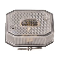 zijmarkeringslamp universeel wit 12/24 volt - contourlamp - zijlamp - breedtelamp 