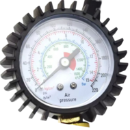 bandenpomp - bandenspanningsmeter - 1/4 duims aansluiting - 15 bar