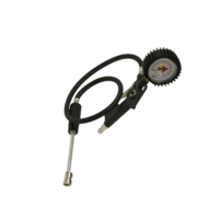 bandenpomp - inclusief pompstok - bandenspanningsmeter - 1/4 duims aansluiting - 12bar
