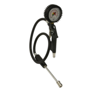 bandenpomp - inclusief pompstok - bandenspanningsmeter - 1/4 duims aansluiting - 12bar