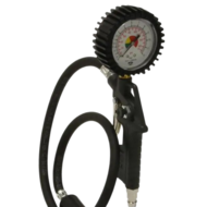bandenpomp - inclusief pompstok - bandenspanningsmeter - 1/4 duims aansluiting - 12bar